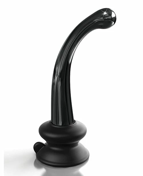 Pipedream Products Icicles No. 87 Hand Blown Glass G-Spot Massager With Suction Cup - Black