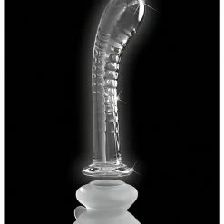 Pipedream Products Icicles No. 88 Hand Blown Glass G-Spot Massager With Suction Cup - Clear Dildos