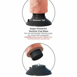 Pipedream Products King Cock 8" Vibrating Cock With Balls - Flesh Dildos