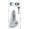 Pipedream Products King Cock Clear Cock With Balls Dildos