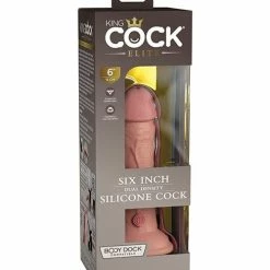 Pipedream Products King Cock Elite 6" Dual Density Silicone Cock Dildos