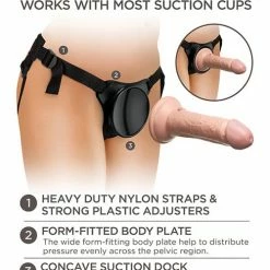 Pipedream Products Dildos King Cock Elite Beginner's Silicone Body Dock Kit