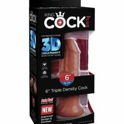 Pipedream Products King Cock Plus 6" Triple Density Cock - Brown