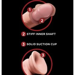 Pipedream Products King Cock Plus Triple Density Cock With Swinging Balls Dildos