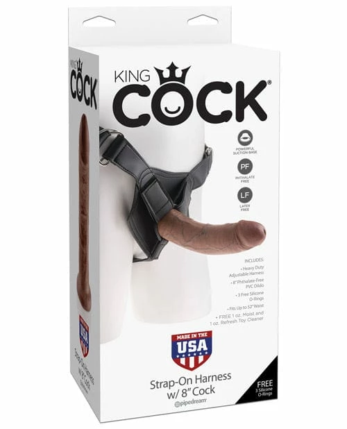 Pipedream Products Dildos King Cock Strap On Harness With 8" Cock