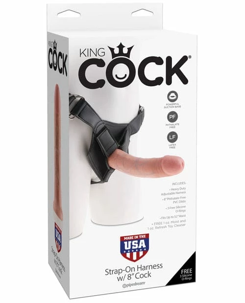 Pipedream Products Dildos King Cock Strap On Harness With 8" Cock