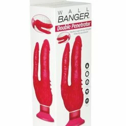 Pipedream Products Wall Bangers Double Penetrator Waterproof - Pink Dildos