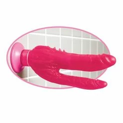 Pipedream Products Wall Bangers Double Penetrator Waterproof - Pink Dildos