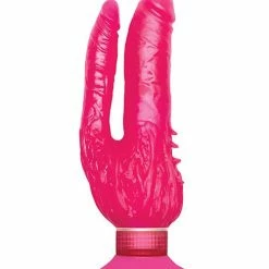 Pipedream Products Wall Bangers Double Penetrator Waterproof - Pink Dildos