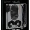 Pipedream Products Fetish Fantasy Limited Edition Bondage Teaser Kit - Black Restraints, Blindfolds, & Gags