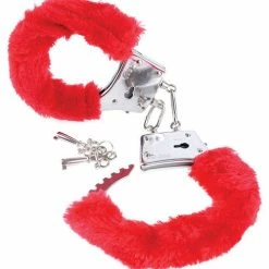 Pipedream Products Kink & BDSM Fetish Fantasy Series Beginner's Furry Cuffs - Red