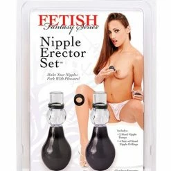 Pipedream Products Fetish Fantasy Series Nipple Erector Set - Black Kink & BDSM