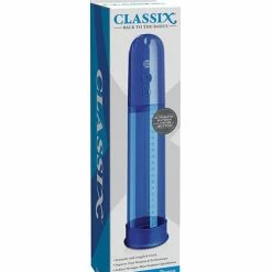 Pipedream Products Penis Toys Classix Auto Vac Power Pump - Blue