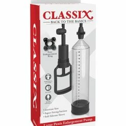 Pipedream Products Classix Large Penis Enlargement Pump - Clear