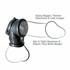 Pipedream Products Fantasy C-Ringz Cock Pipe With Ball Stretcher - Black