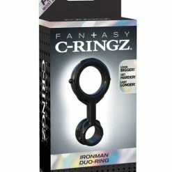 Pipedream Products Fantasy C Ringz Ironman Duo Ring - Black Penis Toys