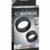Pipedream Products Fantasy C-Ringz Max Width Silicone Rings - Black Penis Toys