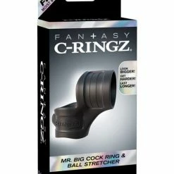 Pipedream Products Penis Toys Fantasy C-Ringz Mr. Big Cock Ring & Ball Stretcher - Black