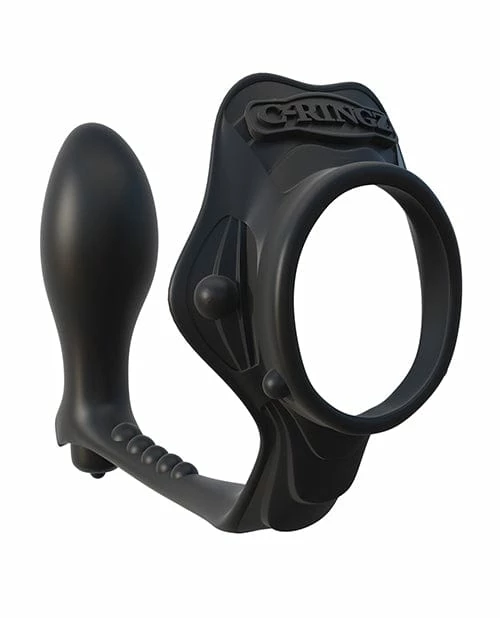Pipedream Products Fantasy C-Ringz Rock Hard Ass-gasm Vibrating Ring - Black Penis Toys