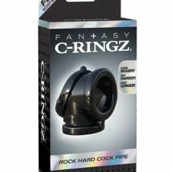 Pipedream Products Fantasy C-Ringz Rock Hard Cock Pipe - Black Penis Toys