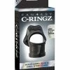 Pipedream Products Fantasy C-ringz Rock Hard Ring & Ball Stretcher - Black Penis Toys