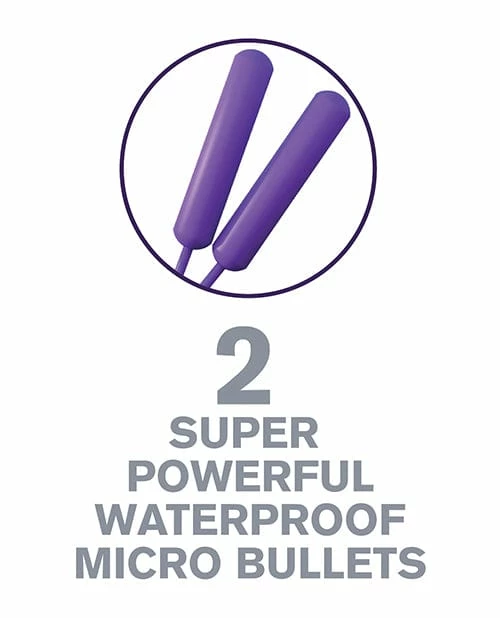 Pipedream Products Penis Toys Fantasy C-ringz Twin Teazer Rabbit Ring - Purple