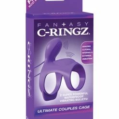 Pipedream Products Penis Toys Fantasy C Ringz Ultimate Couples Cage - Purple