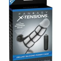 Pipedream Products Fantasy X-tensions Deluxe Silicone Power Cage - Black Penis Toys