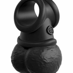 Pipedream Products Penis Toys King Cock Elite The Crown Jewels Weighted Swinging Balls - Black