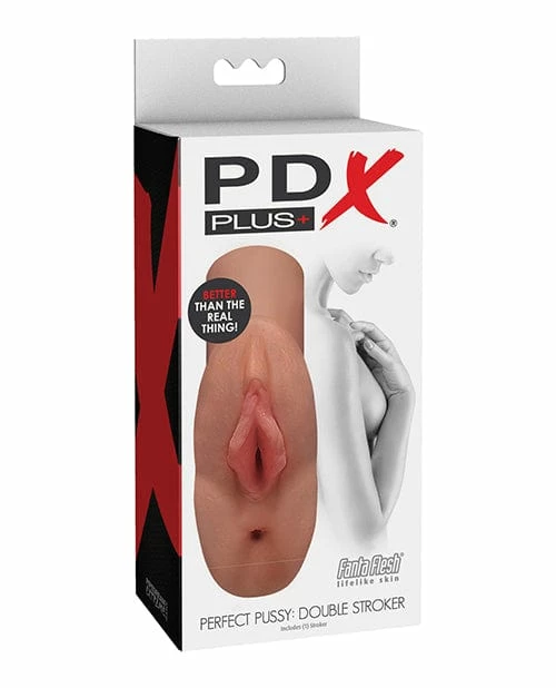 Pipedream Products PDX Plus Perfect Pussy Double Stroker Penis Toys