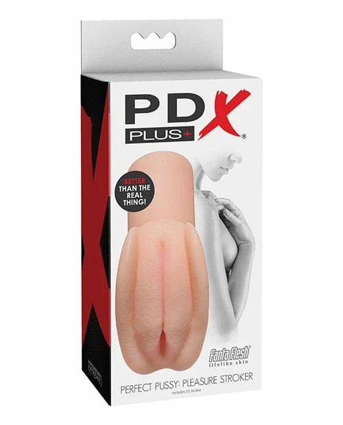 Pipedream Products PDX Plus Perfect Pussy Pleasure Stroker - Ivory Penis Toys