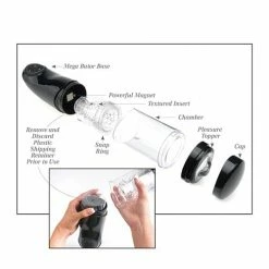 Pipedream Products Penis Toys Pipedream Extreme Toyz Mega Bator Rechargeable Strokers