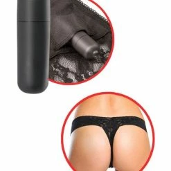 Pipedream Products Vibrators Fetish Fantasy Series Hanky Spank Me Vibrating Panties - Black
