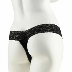 Pipedream Products Vibrators Fetish Fantasy Series Hanky Spank Me Vibrating Panties - Black