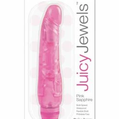 Pipedream Products Juicy Jewels Pink Sapphire Vibrator - Dark Pink Vibrators
