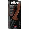 Pipedream Products Vibrators King Cock Plus Thrusting, Warming & Vibrating 7.5" Triple Threat Dong - Brown