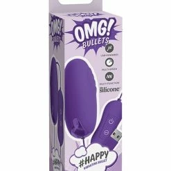 Pipedream Products Vibrators OMG! Bullets #Happy - Purple