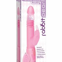 Pipedream Products Remote Control Thrusting Rabbit Pearl - Pink Vibrators
