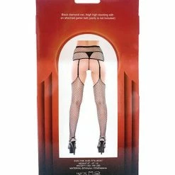 Popsi Lingerie Fishnet Garter Pantyhose One Size Fits Most