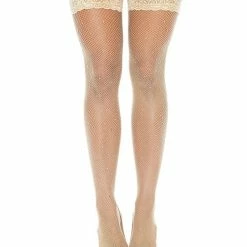 Popsi Lingerie Rhinestone Thigh High With Silicone One Size Fits Most