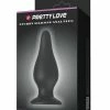 Pretty Love 6.1" Sturdy Silicone Anal Plug - Black Anal Toys