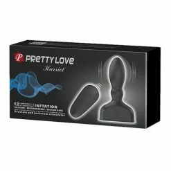 Anal Toys Pretty Love Harriet Inflating Butt Plug - Black