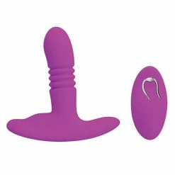 Anal Toys Pretty Love Heather Thrusting Butt Plug - Fuchsia