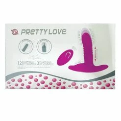 Anal Toys Pretty Love Heather Thrusting Butt Plug - Fuchsia