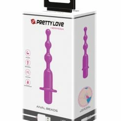 Pretty Love Hermosa Anal Beads Vibrator - 12 Function Fuchsia Anal Toys