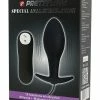 Pretty Love Vibrating Bulb Shaped Butt Plug - Black Anal Toys