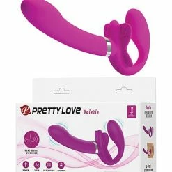 Pretty Love Valerie Strapless Strap On - Fuchsia