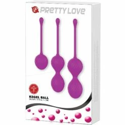 Sexual Enhancers For Couples Pretty Love Three-in-one Kegel Set - Fuchsia