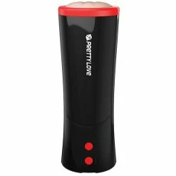 Pretty Love Ozzy Thrusting Male Masturbator With Flesh Sleeve - Black Penis Toys