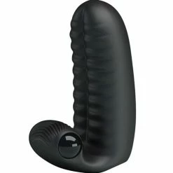 Vibrators Pretty Love Abbott Double Finger Sleeve - Black